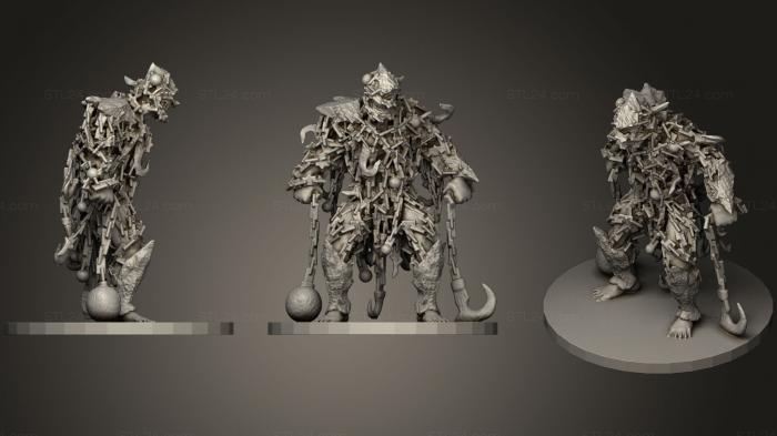 Figurines simple (Chain Devil (1), STKPR_0234) 3D models for cnc